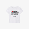 Hot Boyfriend Top White