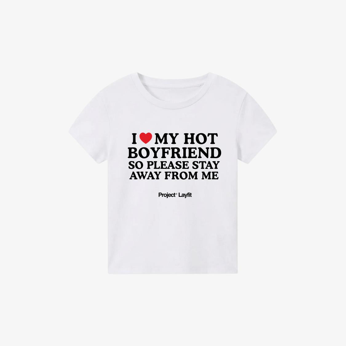 Hot Boyfriend Top White